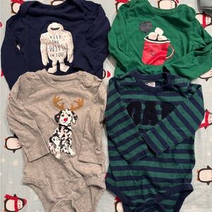 GAP Kids Bodysuits - Navy, Green, Gray